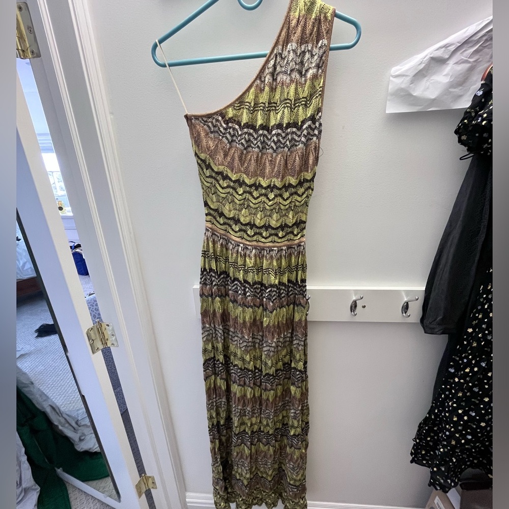 M Missoni One Shoulder Dress